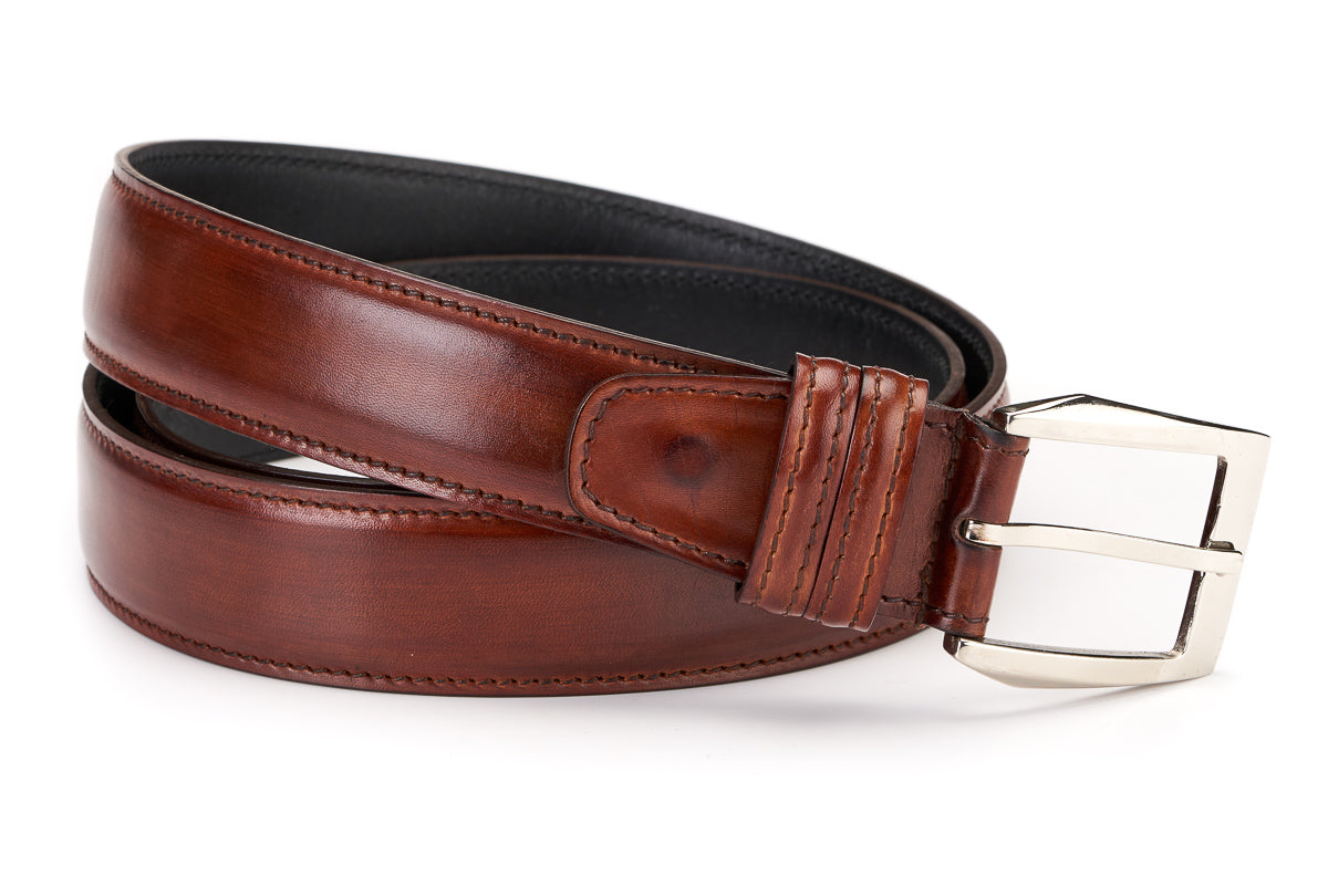 Men's Brown Italian Leather Belt – Paul Evans