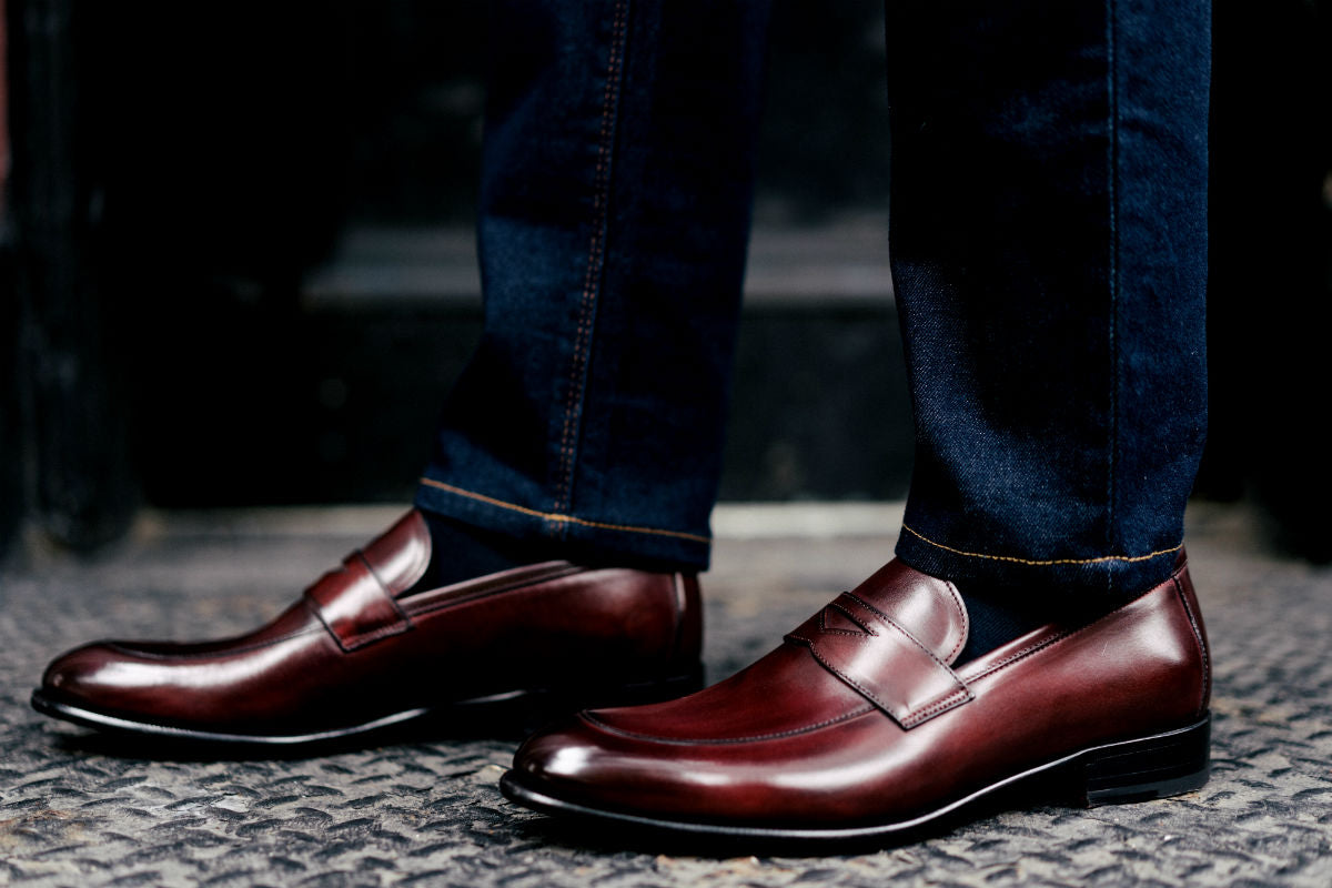 The Stewart Penny Loafer - Oxblood