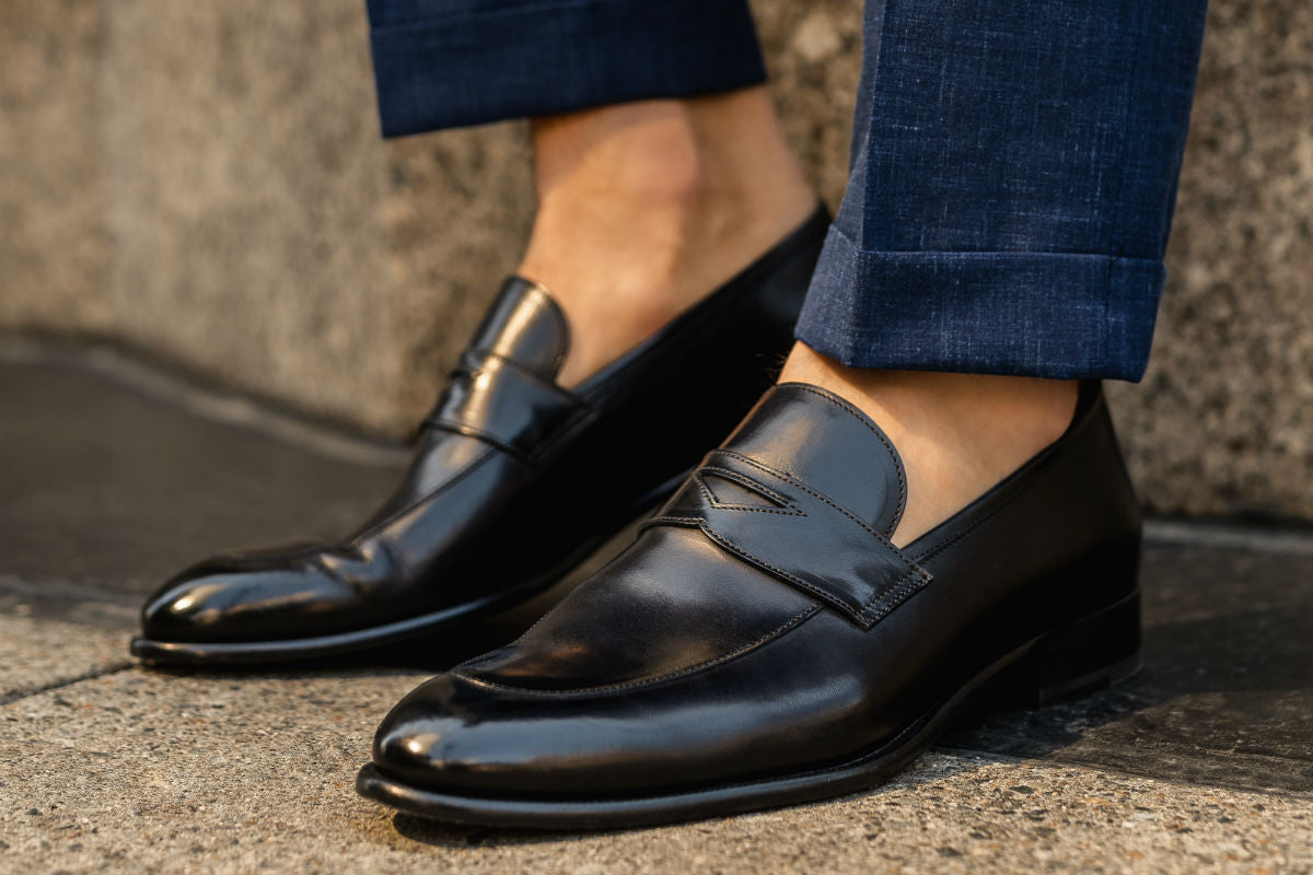 The Stewart Penny Loafer - Nero