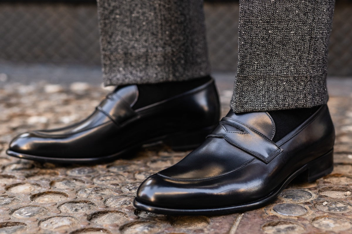 The Stewart Penny Loafer - Nero