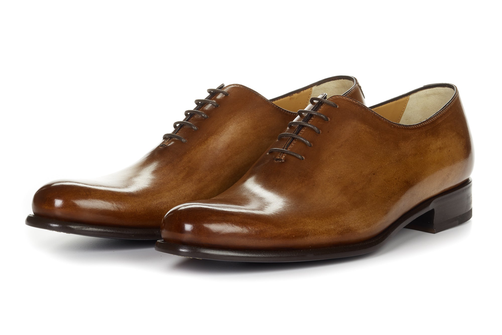 Paul Evans Whole-Cut Black Leather Oxfords Sz 9.5 Whole Cut Oxfords for Men | Paul Evans main image 4