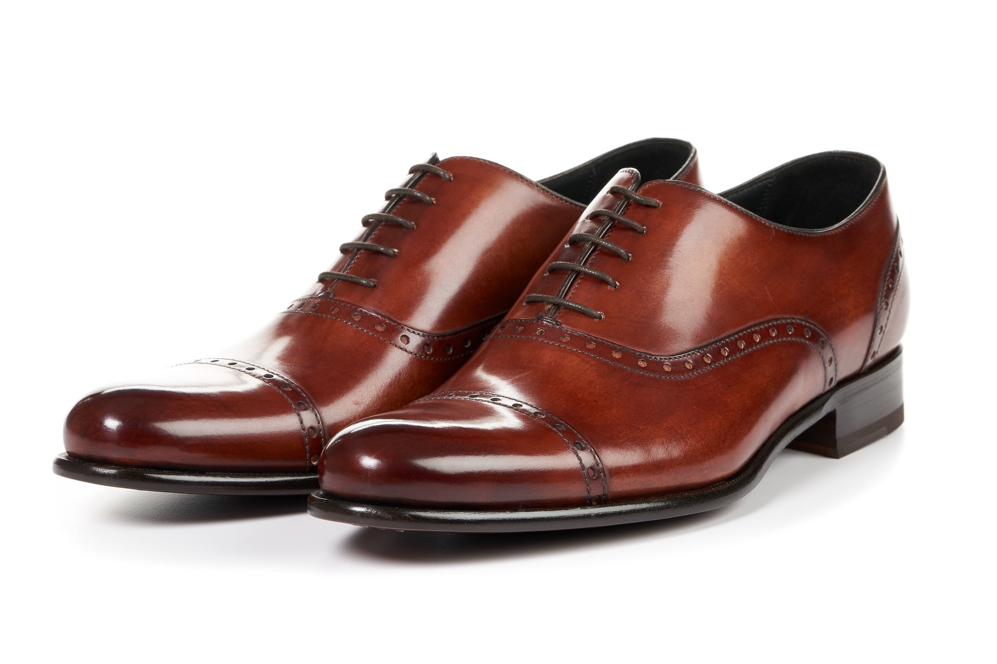 The Brando Semi-Brogue Oxford Havana Brown