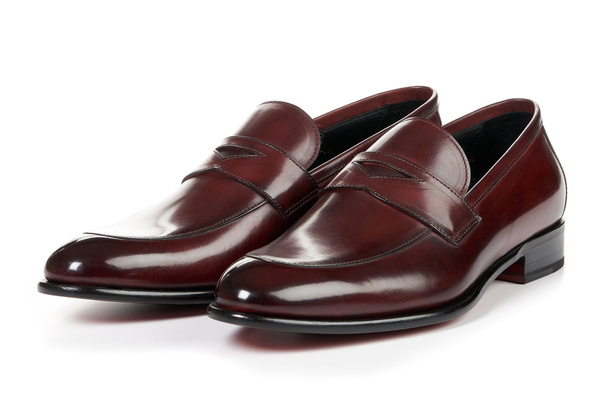 The Stewart Penny Loafer Oxblood1