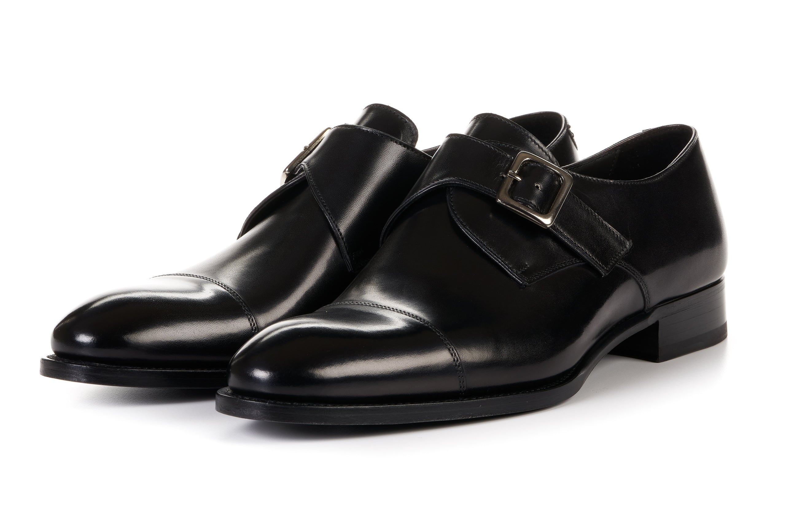 The Olivier Single Monk Strap Nero - Main Image