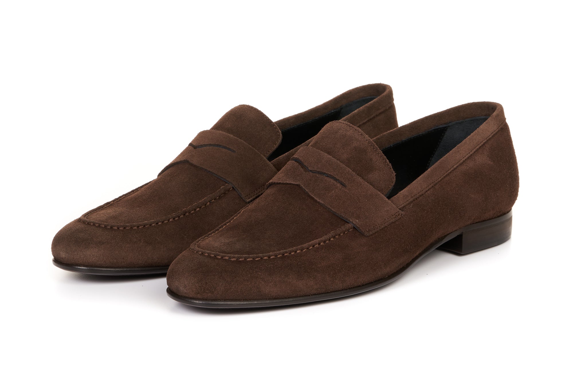 The Edward Penny Loafer Dark Brown Suede1