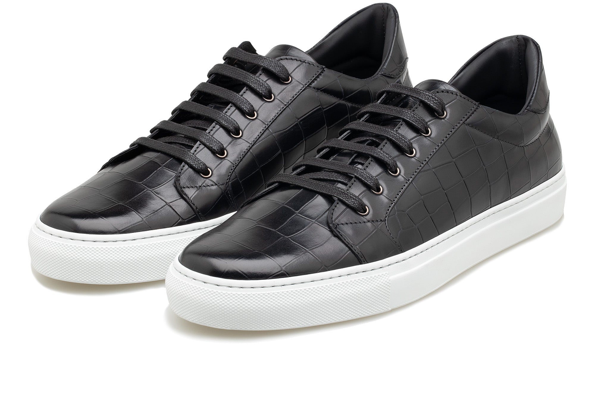 The Smith Low-Top Sneaker - Black Croc