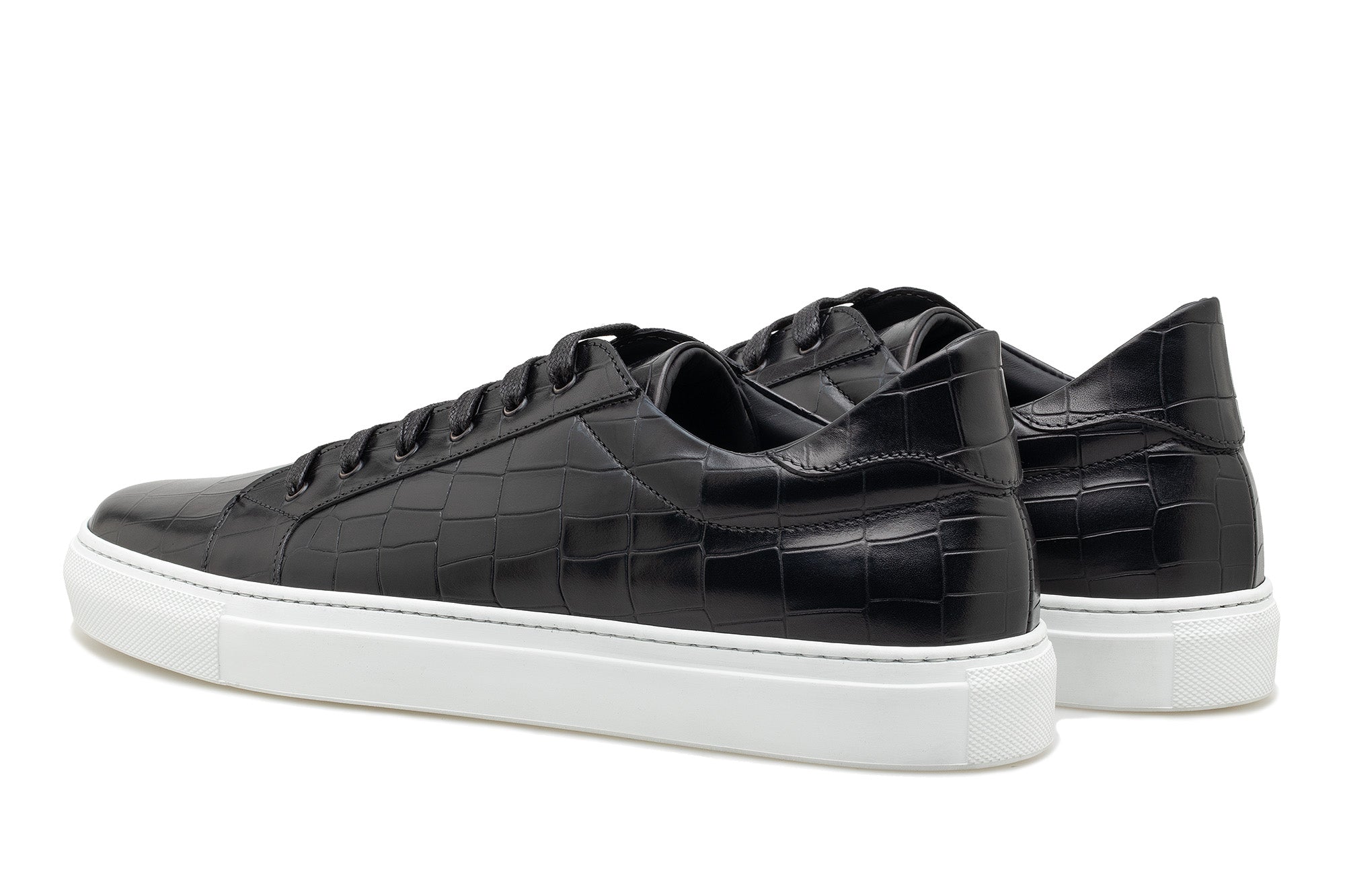 The Smith Low-Top Sneaker - Black Croc