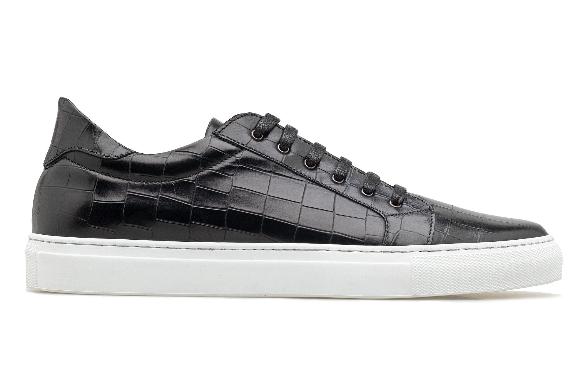 The Smith Low-Top Sneaker - Black Croc