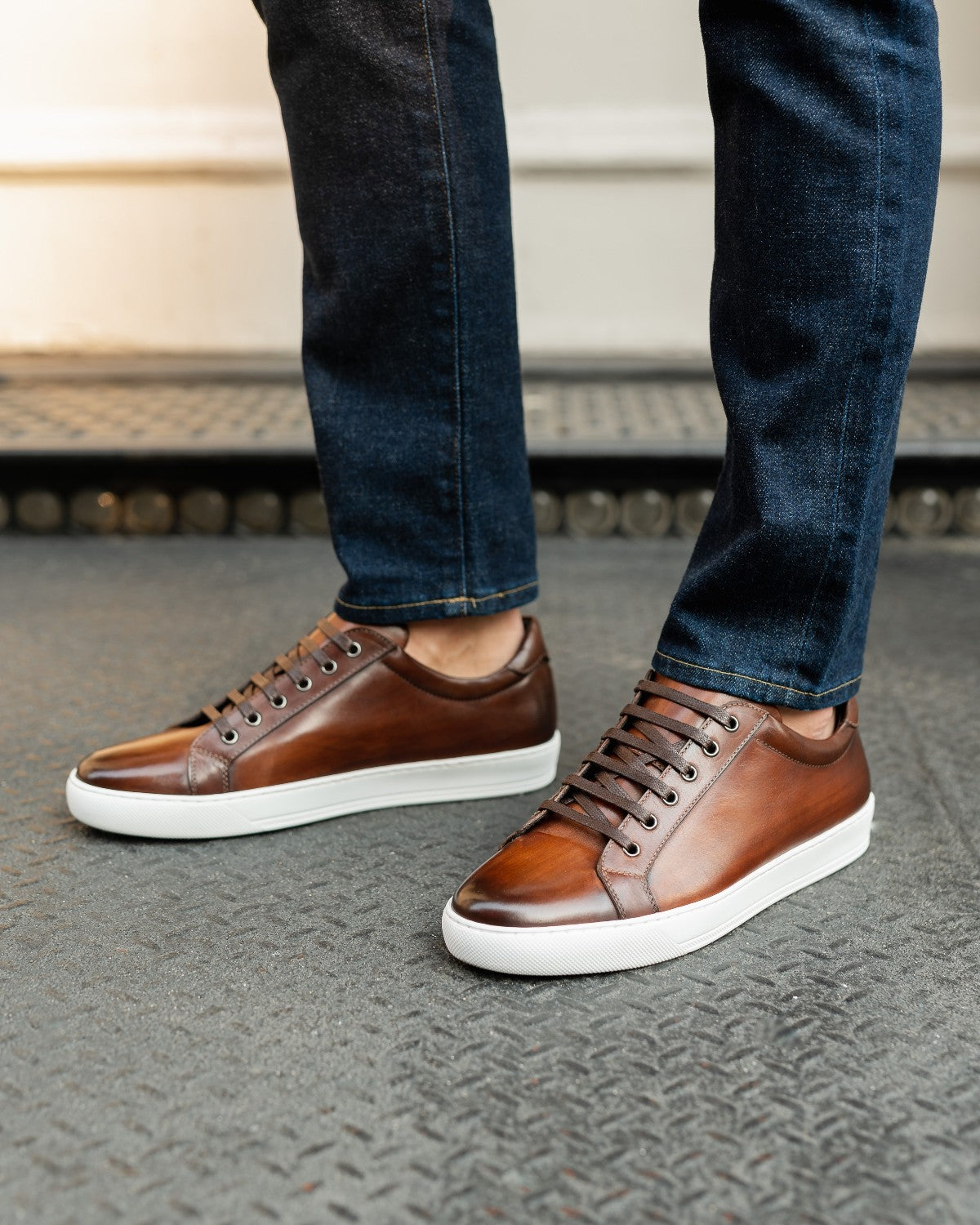 The Smith Low-Top Sneaker - Brown Paul Evans The Smith Low-Top Sneaker - Brown Paul Evans