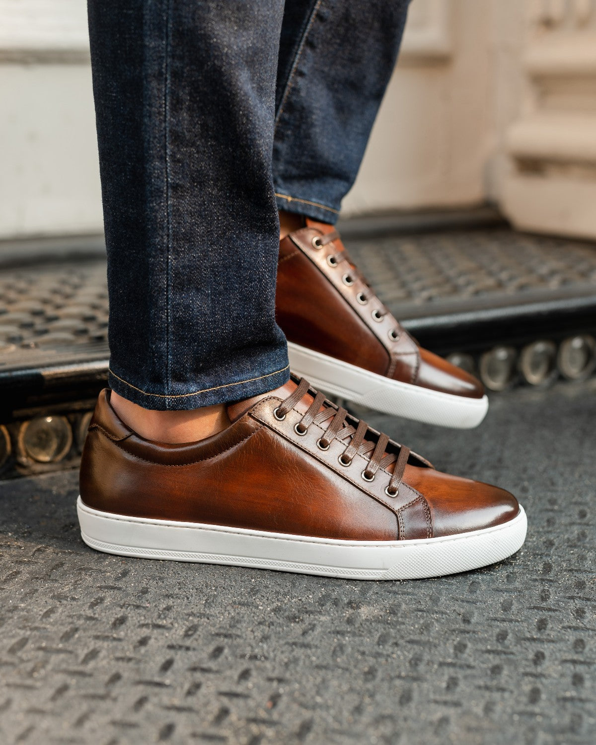 The Smith Low-Top Sneaker - Brown – Paul Evans