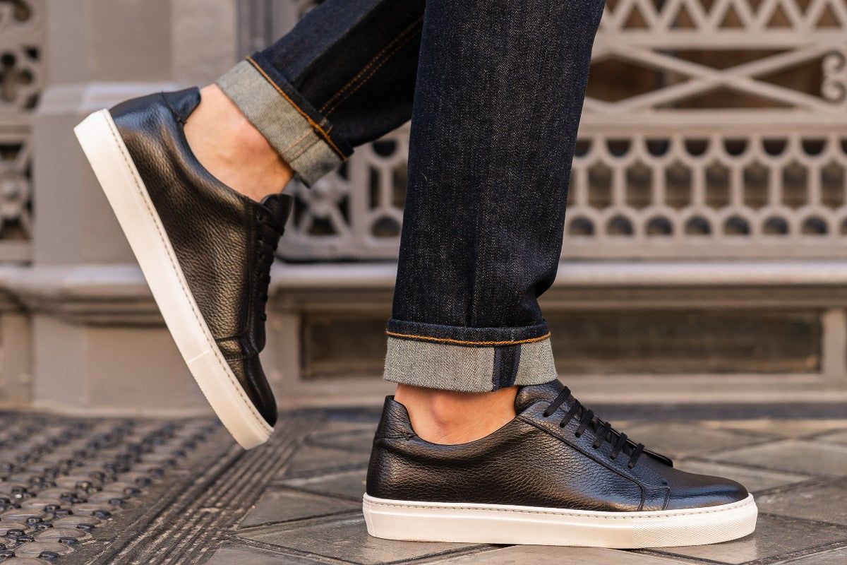 Tod's - Fondo Black Perforated Leather Sneaker | Mitchell Stores