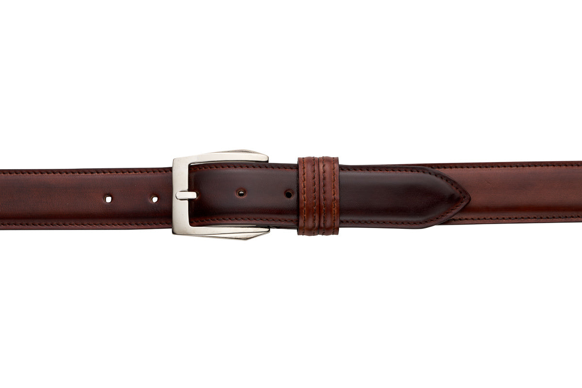 Cinturón rockero de Cuero con tachuelas color marrón - IBAGS BELTS
