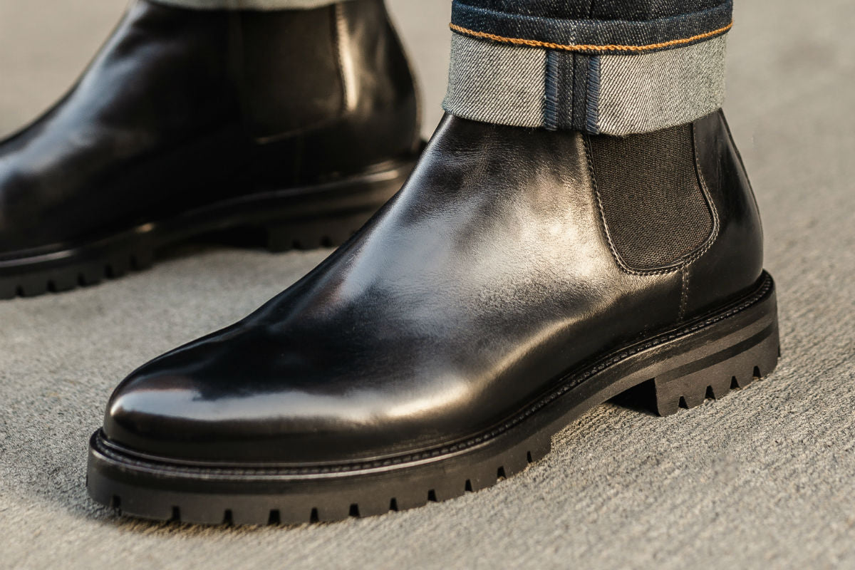 The Hardy Chelsea Boot - Nero - Rubber Sole