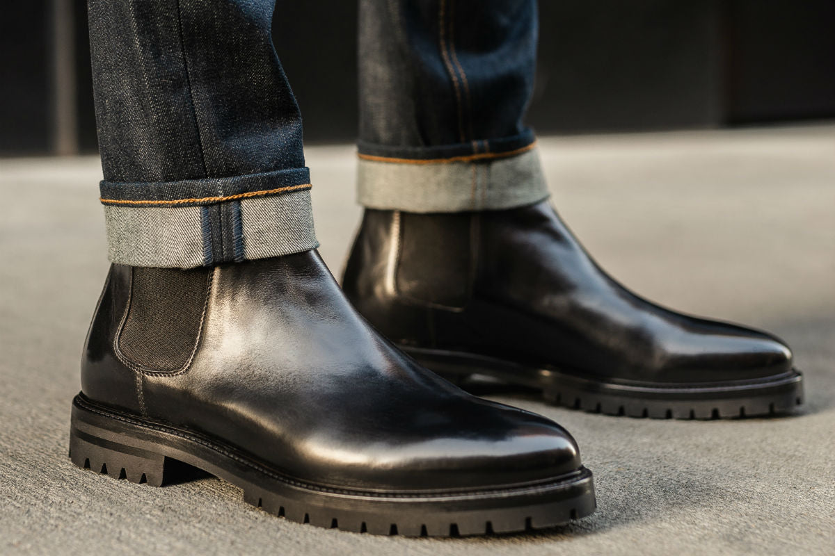 The Hardy Chelsea Boot - Nero - Rubber Sole