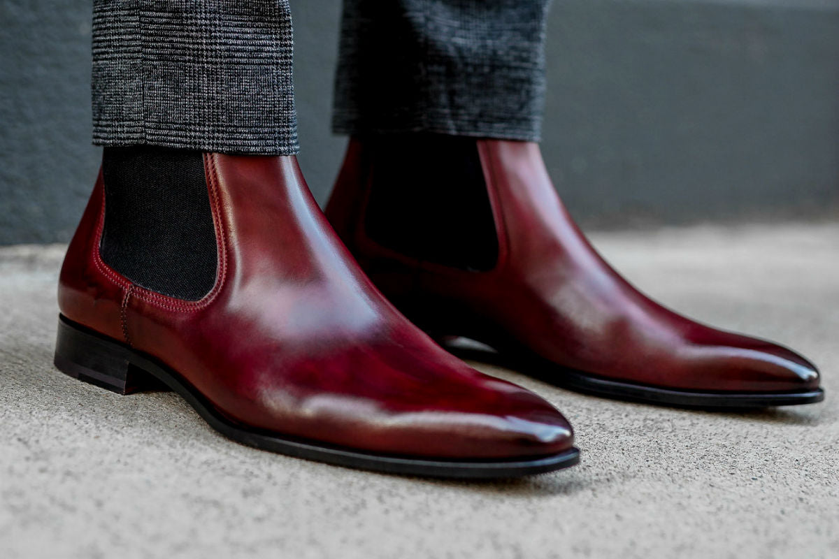 Oxblood store ankle boots