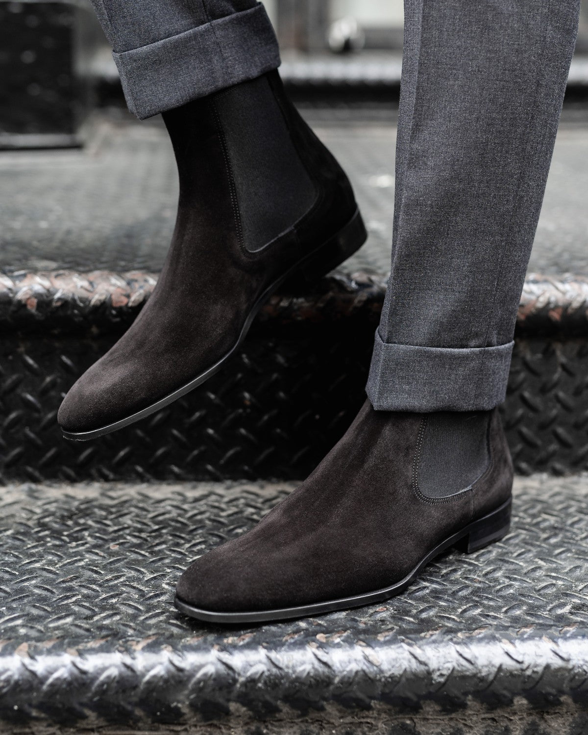 The Dean Chelsea Boot - Nero Suede The Dean Chelsea Boot - Nero Suede