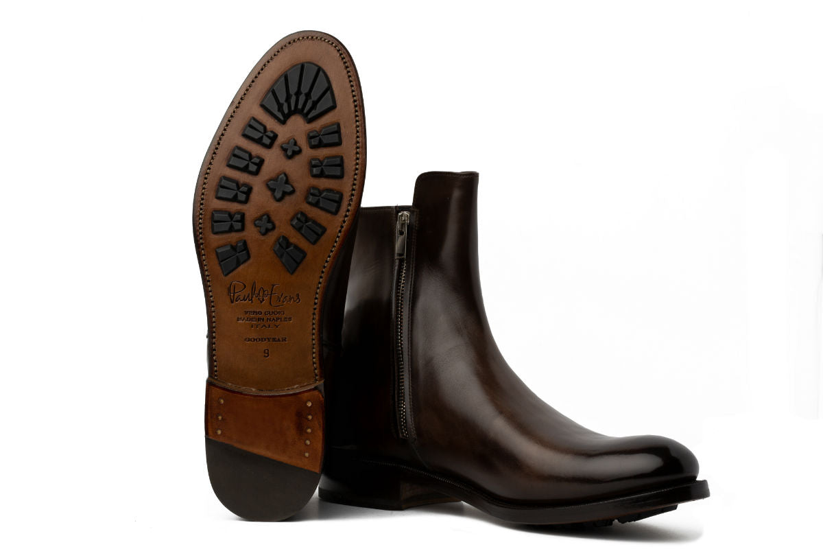 The Harrison Zipped Boot - Chocolate