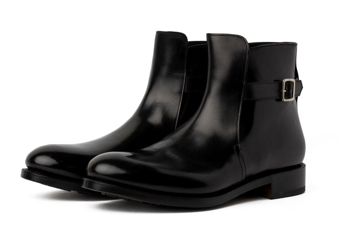The Drake Buckled Boot - Nero
