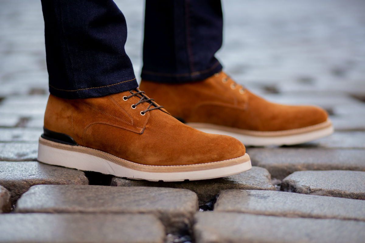 The Polo Suede Lace-Up Boot - Rum