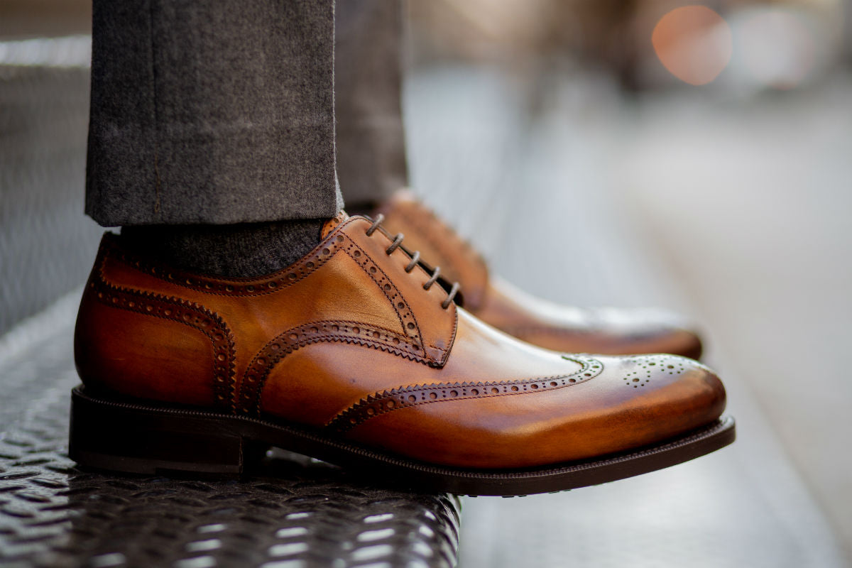 The Churchill Wingtip Derby - Tobacco