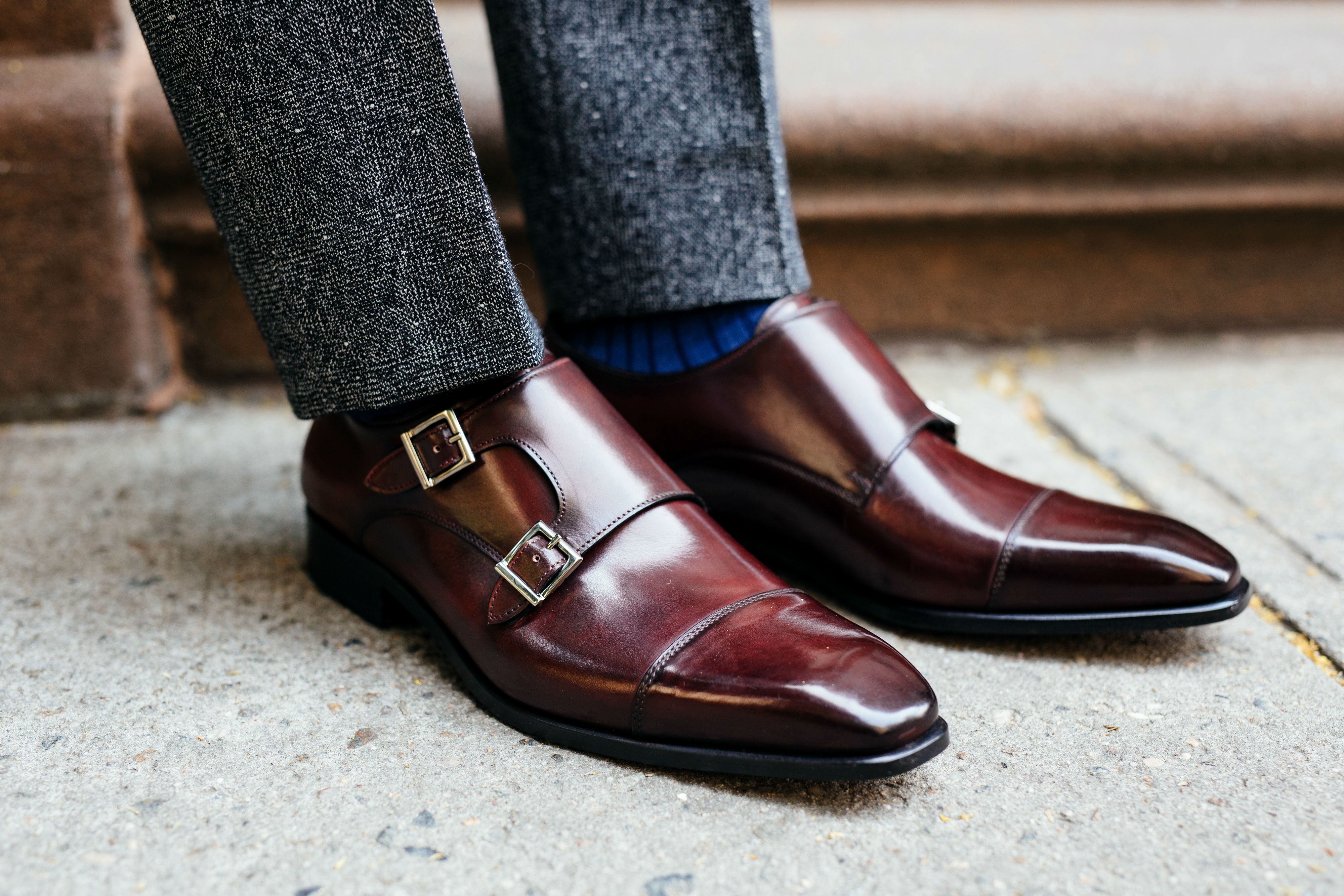 Brock double monk strap oxford best sale