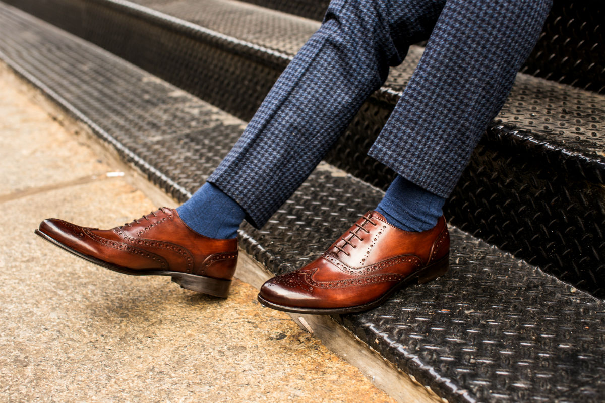 Dress Shoe Brown Oxford Shoes With Jeans The West II Wingtip