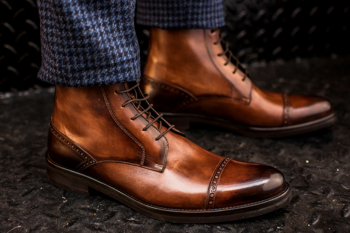 The Presley Lace-Up Boot - Brown