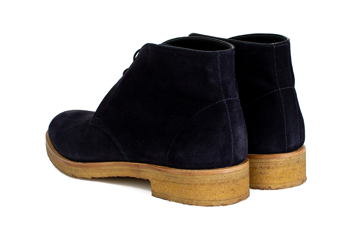 The Gosling Unlined Chukka Boot - Blue Suede