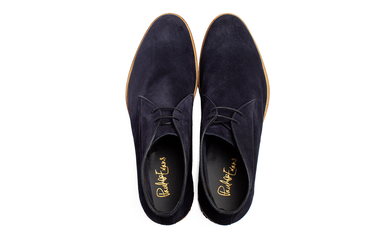 The Gosling Unlined Chukka Boot - Blue Suede