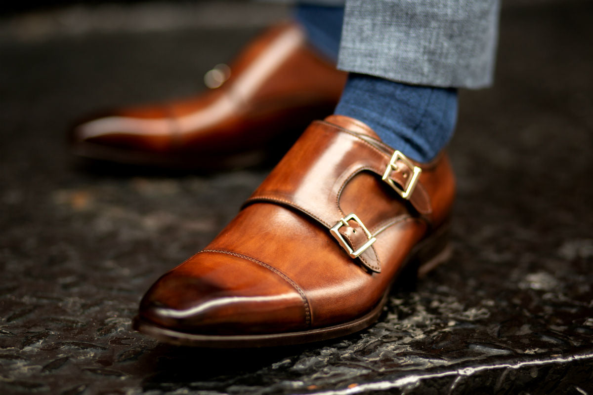 The Burton Double Monk Strap Brown – Paul Evans