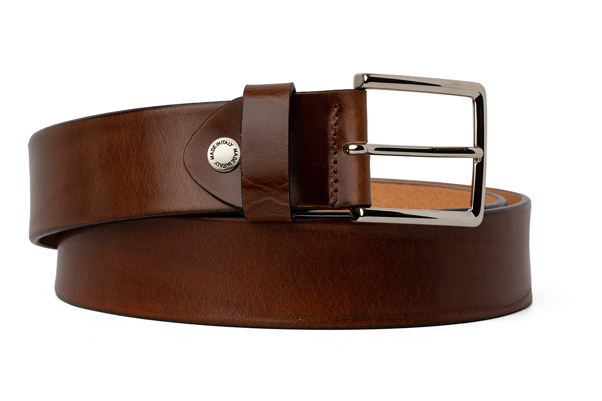 Men's Leather Sport Belt - Brown