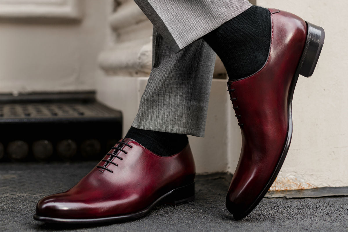 Oxblood store wholecut shoes