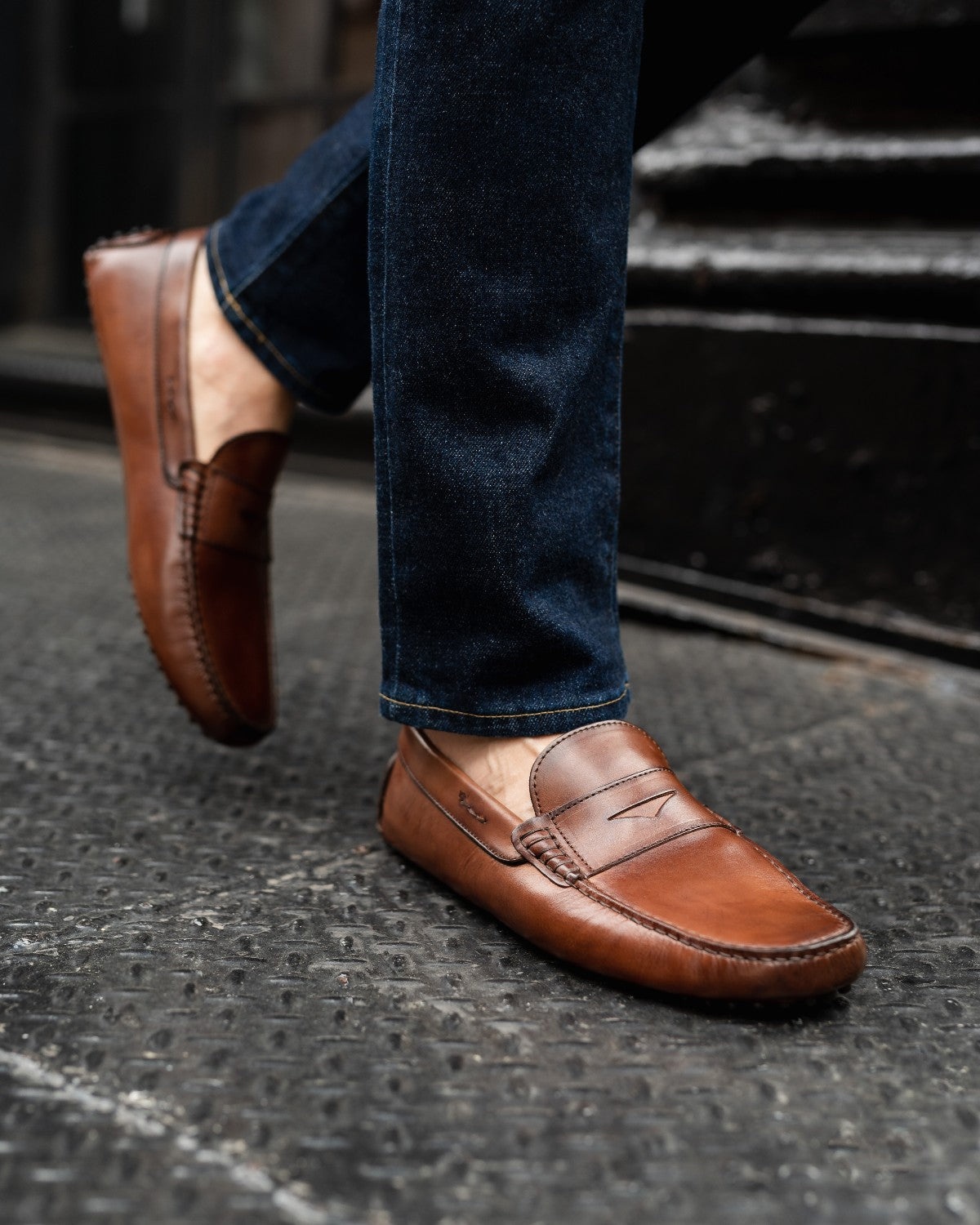The McQueen Driving Loafer - Marrone – Paul Evans