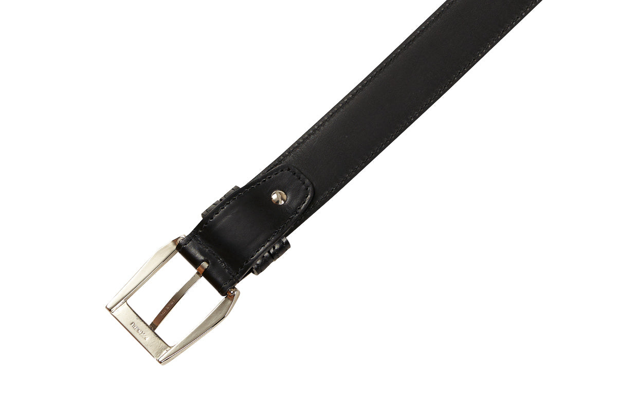 Men's Nero Black Italian Leather Belt Paul Evans Men's Nero Black Italian Leather Belt Paul Evans