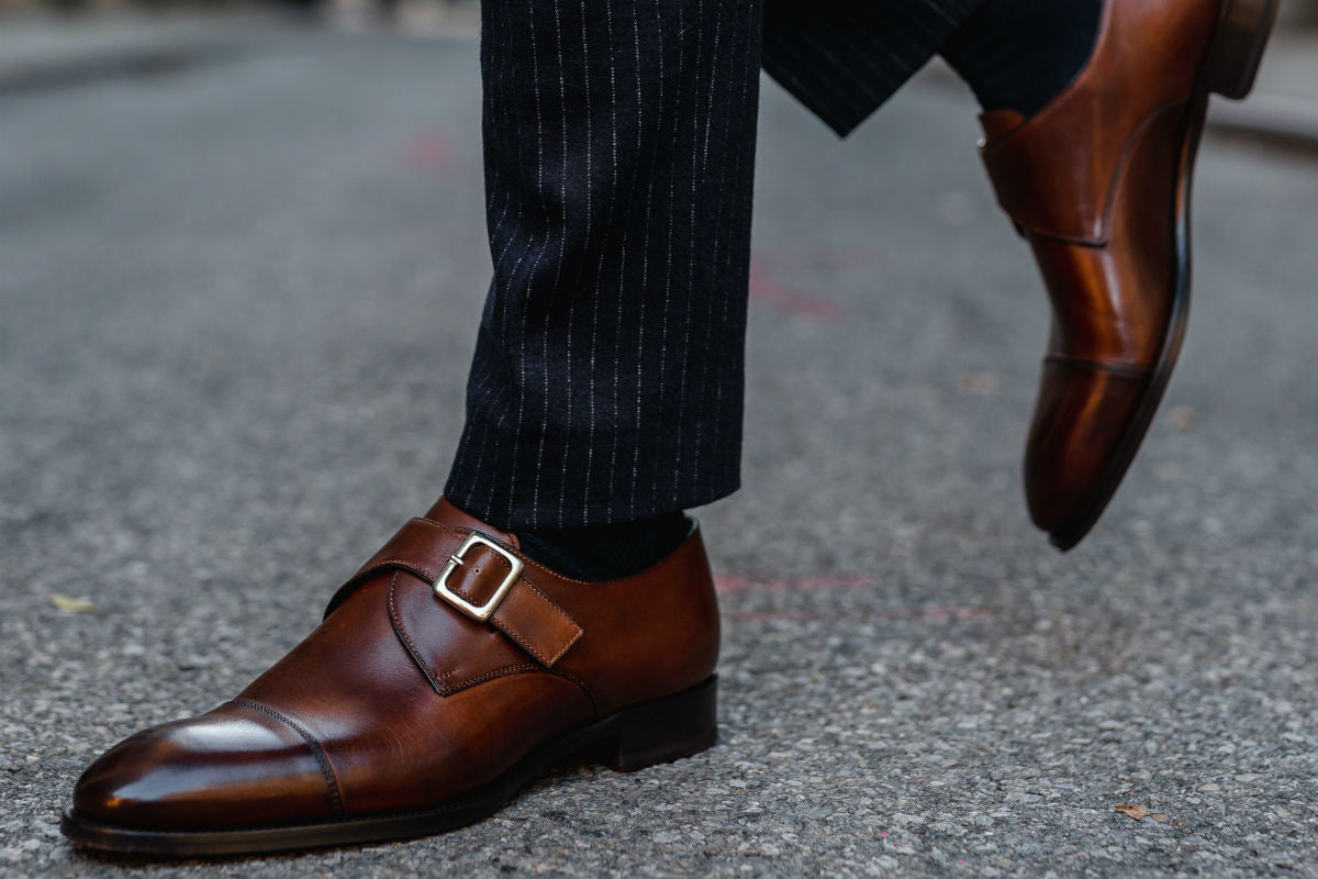 The Olivier Single Monk Strap - Brown