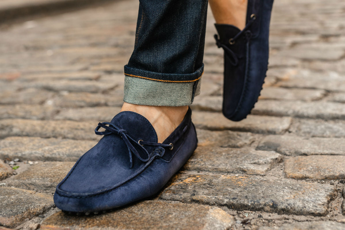 The Onassis Tie Driver - Blue Suede