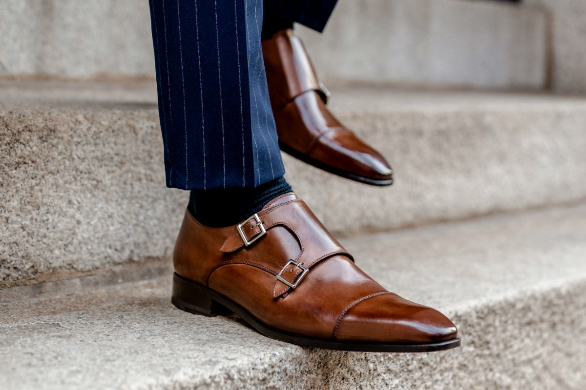 The Burton Double Monk Strap - Marrone The Burton Double Monk Strap - Marrone
