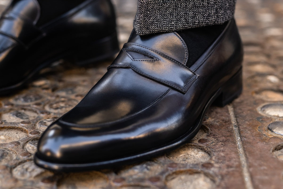 The Louis Penny Loafer - Nero 7.5