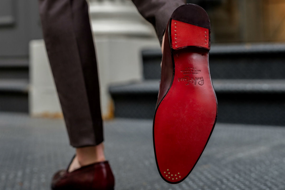 red bottom dress shoes for men