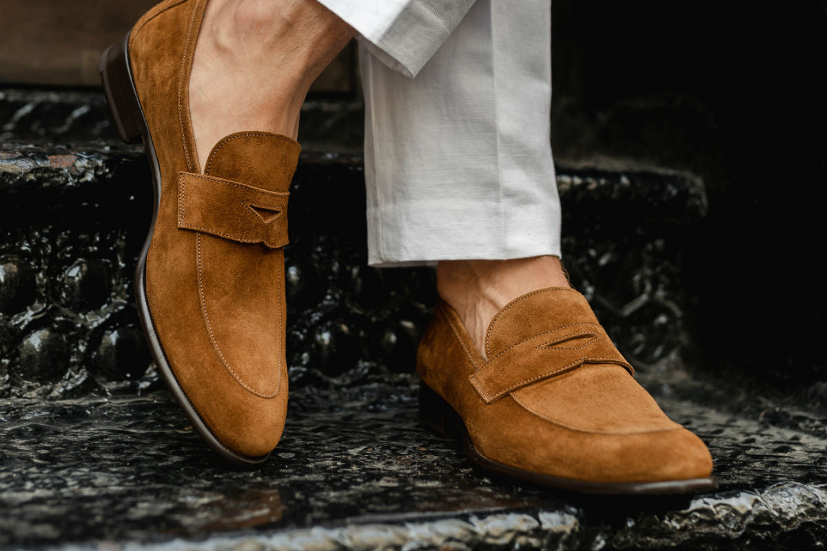 The Stewart Penny Loafer - Cacao Suede