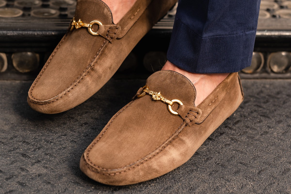 The Woods Bit Driving Loafer - Martora Suede