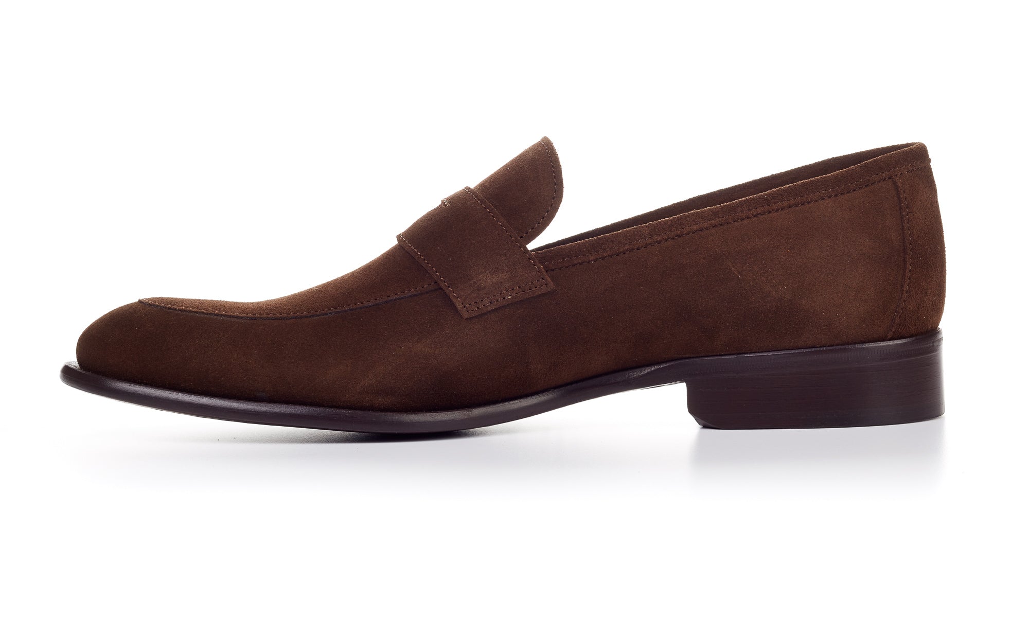 The Stewart Penny Loafer - Cafe Suede