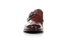 Paul Evans Handmade Italian Leather Men's Dress Shoes - The Olivier Single Monk Strap - Marrone