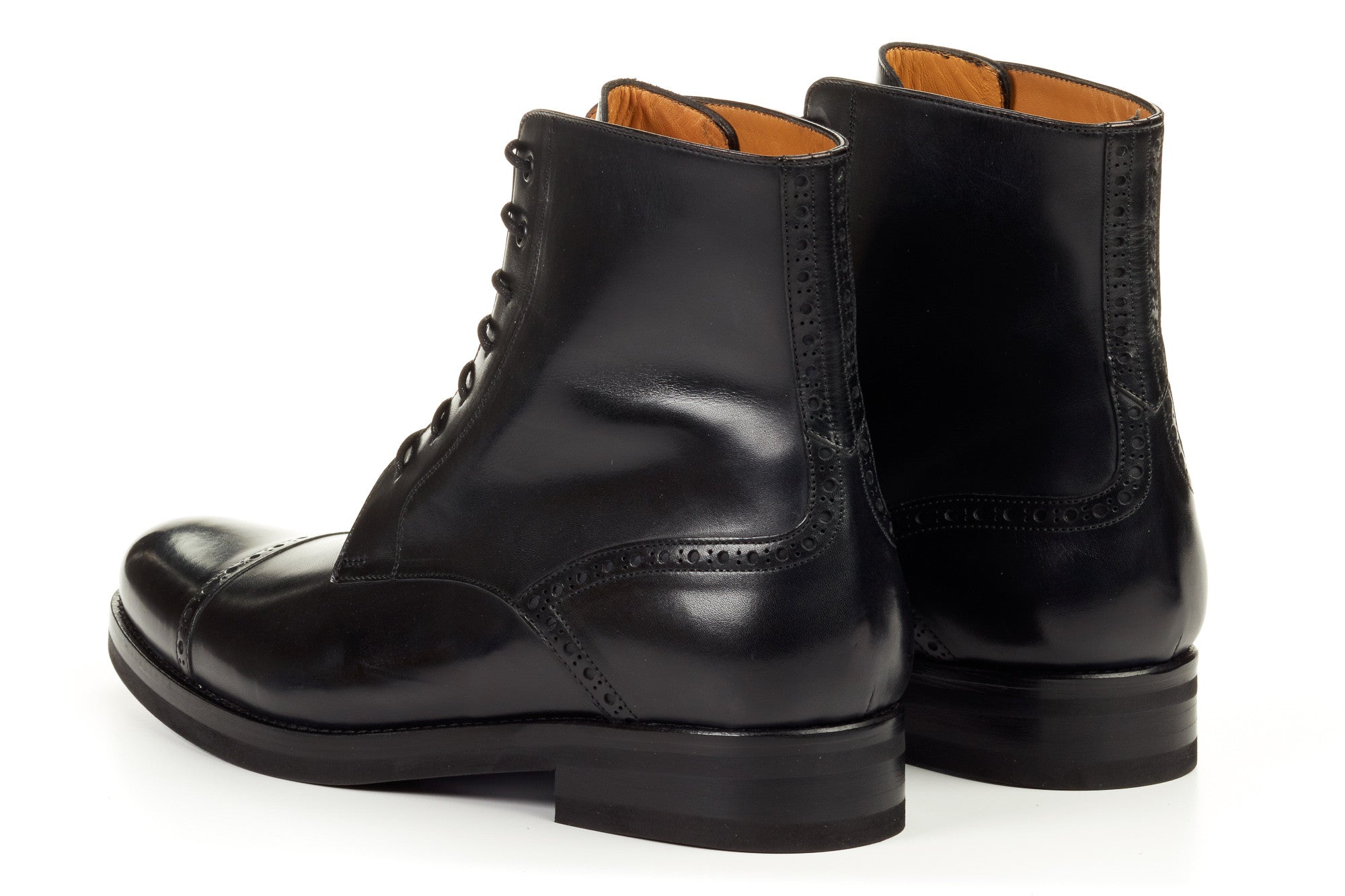 The Presley Lace-Up Boot - Nero Black The Presley Lace-Up Boot - Nero Black