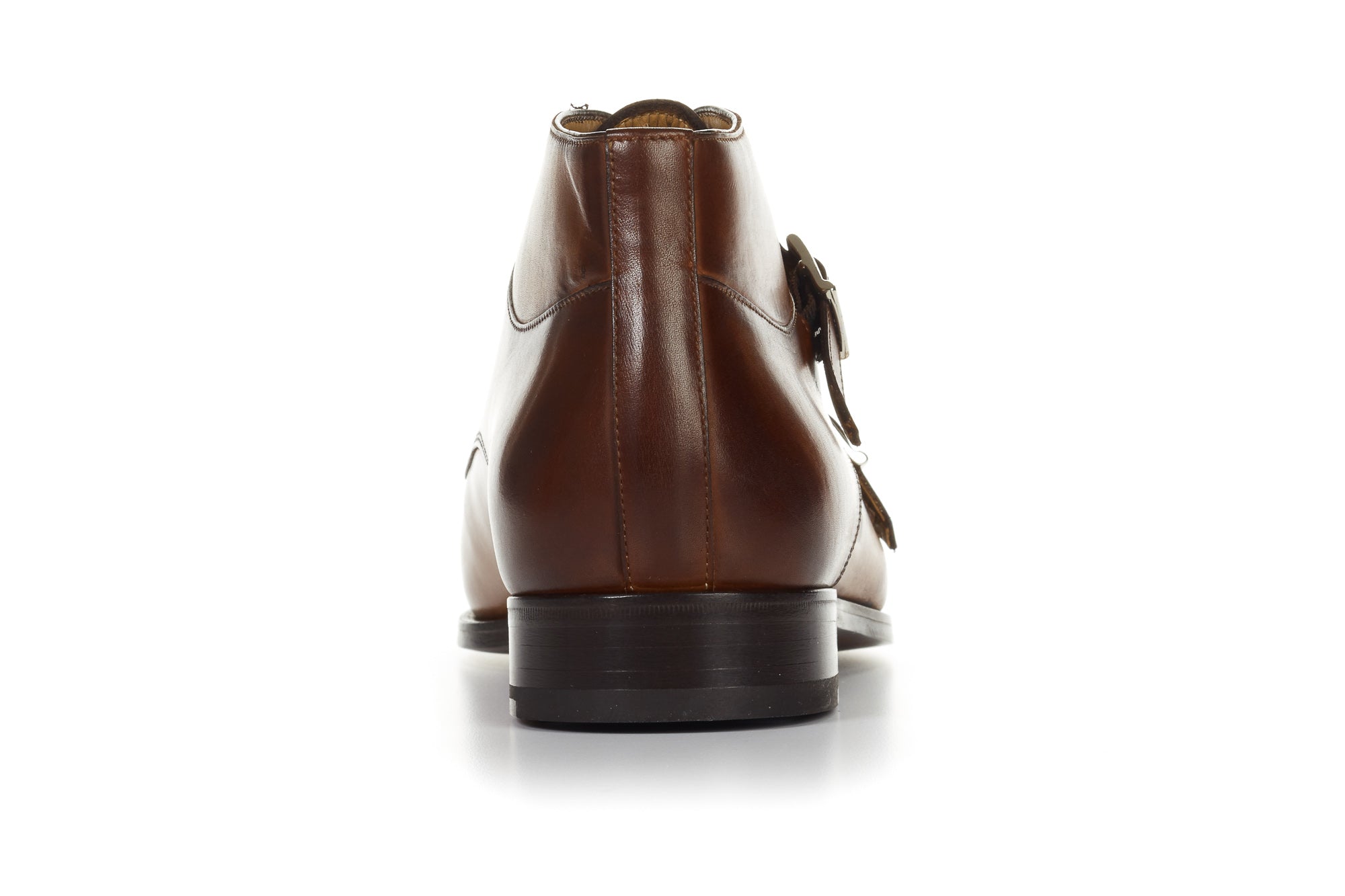 The Heston Double Monk Strap Boot - Havana Brown