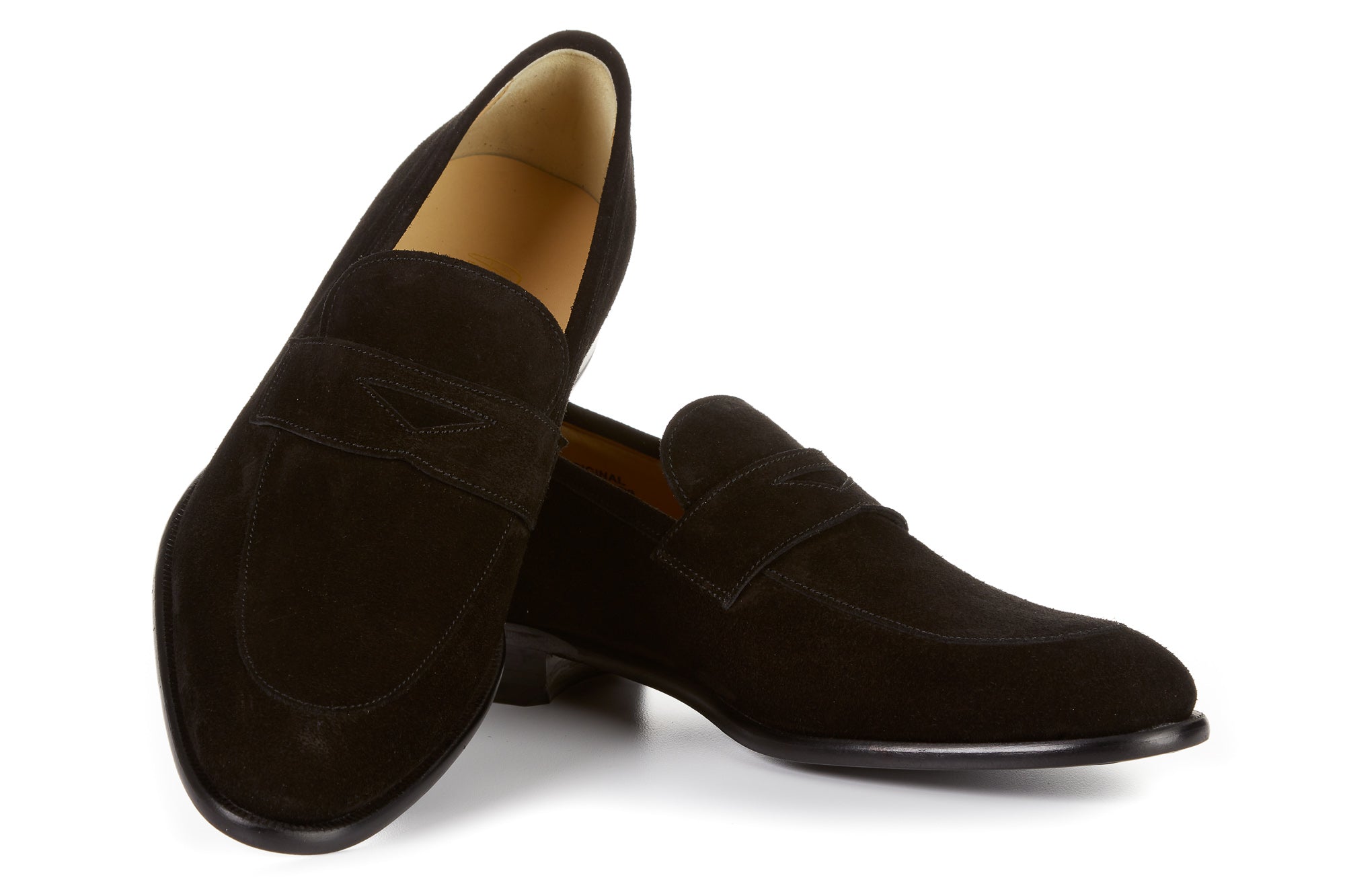 The Stewart Penny Loafer - Nero Suede