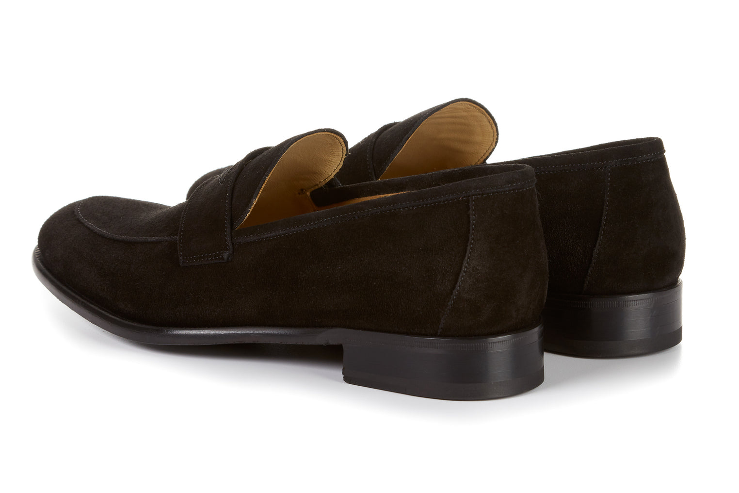 The Stewart Penny Loafer - Nero Suede – Paul Evans