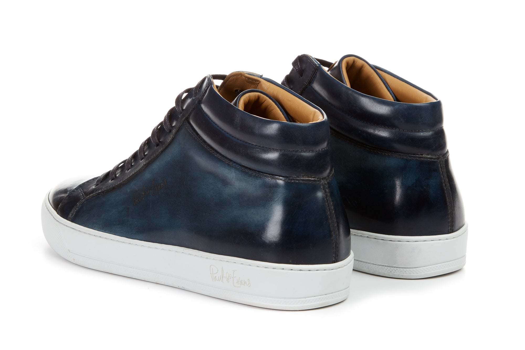 The Carter Mid-Top Sneaker - Blue - White Sole