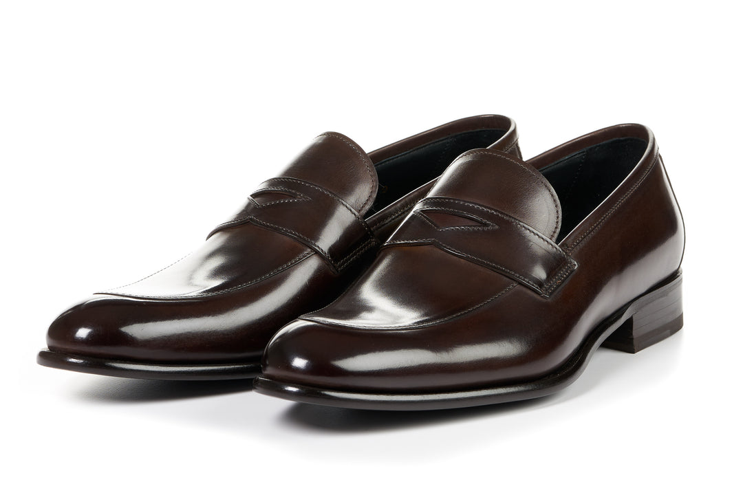 The Stewart Penny Loafer - Chocolate Brown – Paul Evans