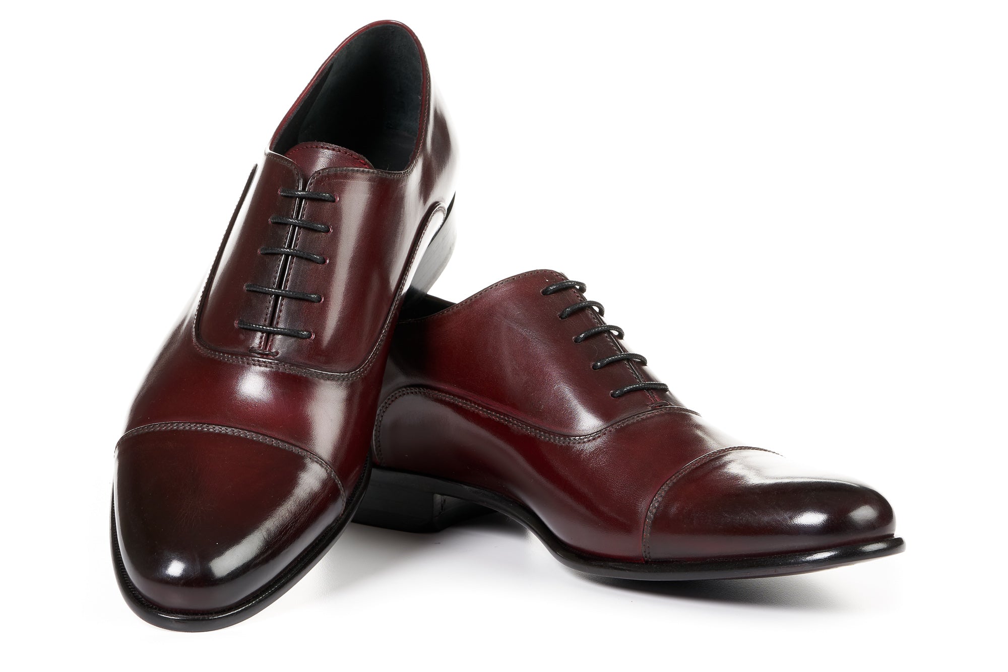 The Cagney II Stitched Cap-Toe Oxford - Oxblood